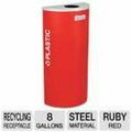 Cool Kitchen RC-KDHRPLRBX Kaleidoscope Collection Recycling Receptacle - Ruby Red - 8 gal CO3825984